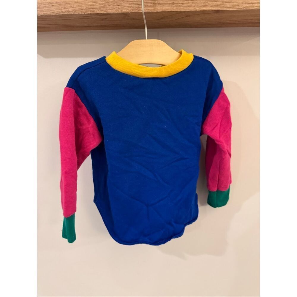 Vintage 1992/1993 Barney Colorblock Crewneck Toddler 3T - Picture 2 of 4
